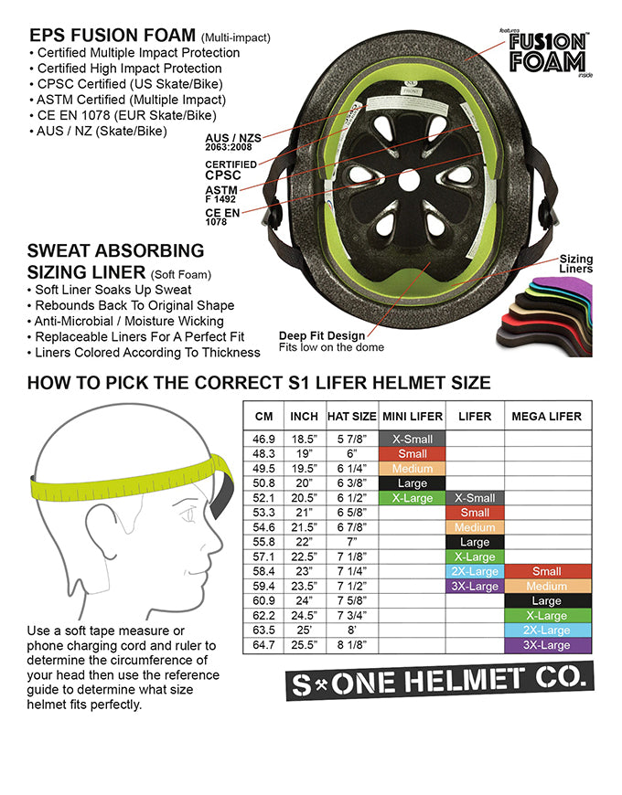 S-One Helmet Lifer | Matte Black/Purple Straps (Old Box)