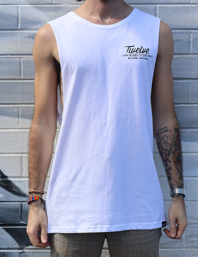Twelve Melbs Tank | White