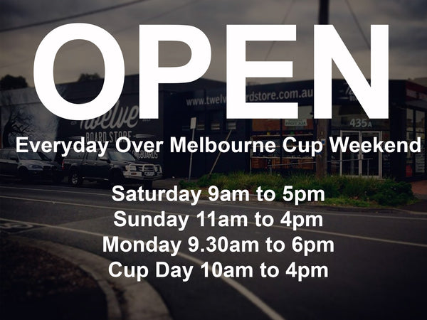 Open Everyday Over Melbourne Cup Weekend