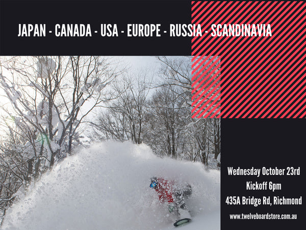 Want To Snowboard Oversea's?  Travel Info Night Next Wednesday