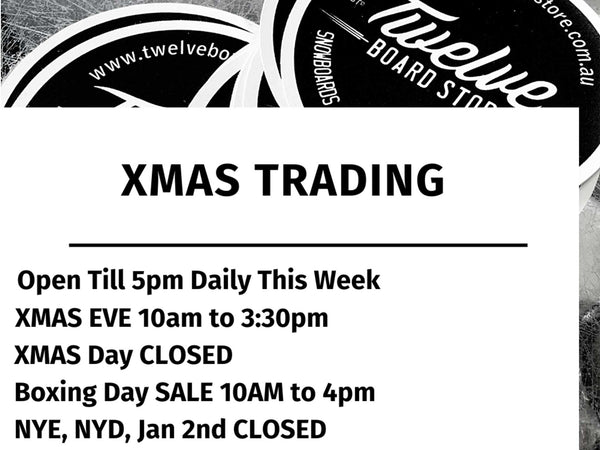 XMAS Trading Hours