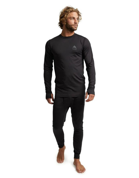 Burton Mens Lightweight X Base Layer Crew 2026 | True Black