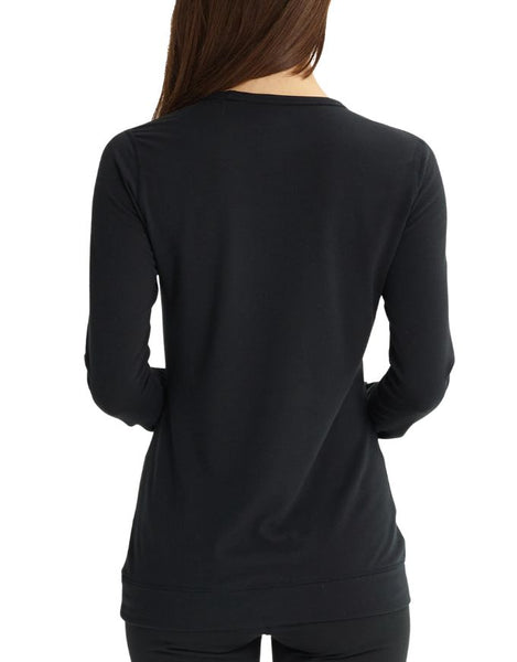 Burton Women's Midweight Base Layer Crew 2026 | True Black