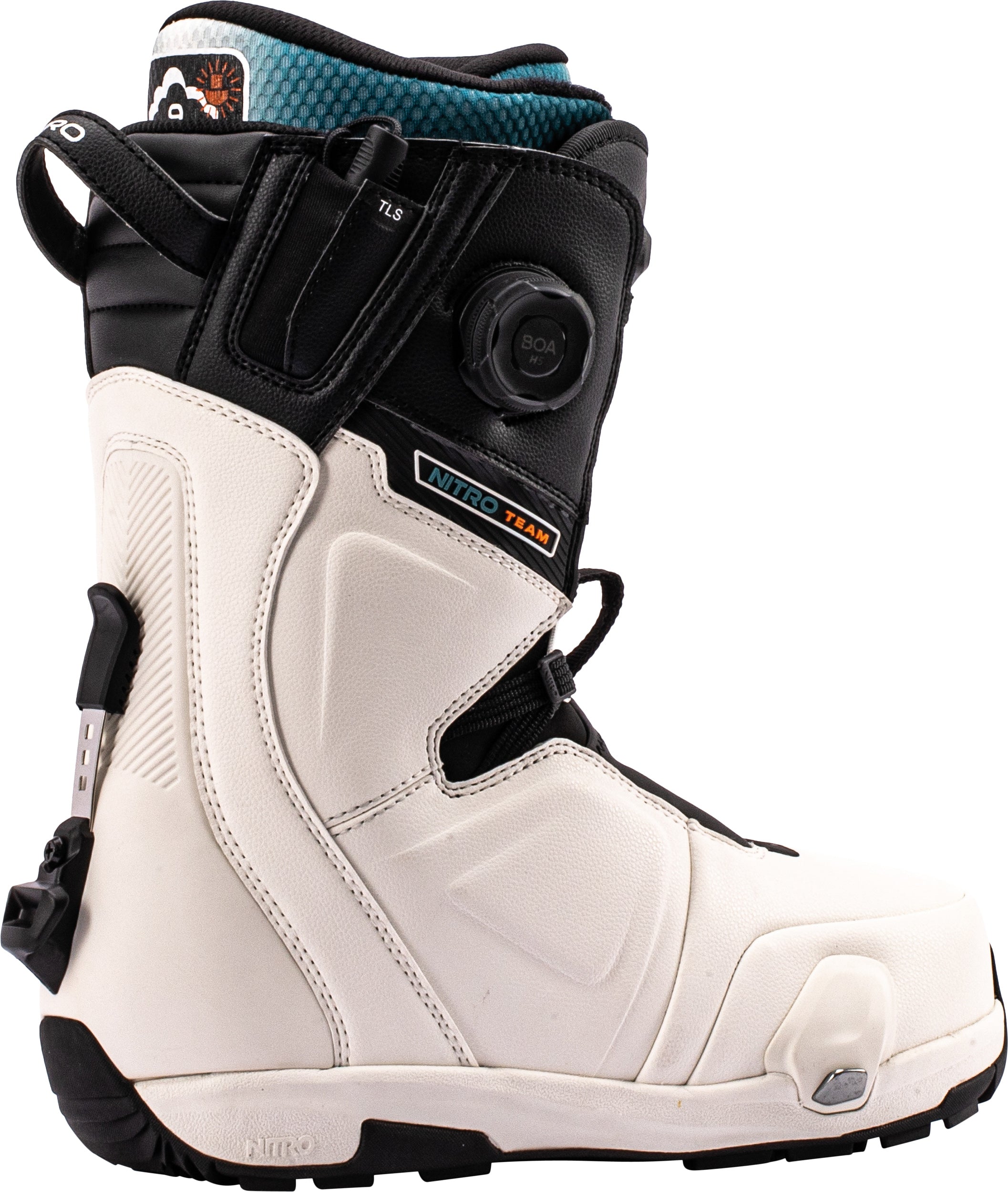 Nitro Team Step On TLS Men's Snowboard Boots 2027 | White-Black