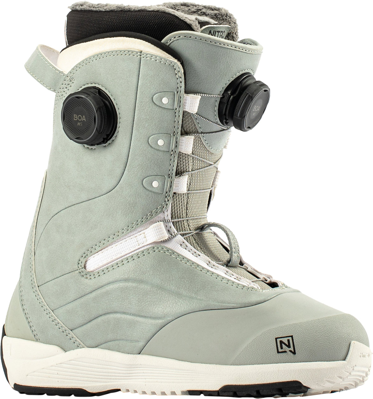 Nitro Crown Boa Women's Snowboard Boots 2027 | Light Grey