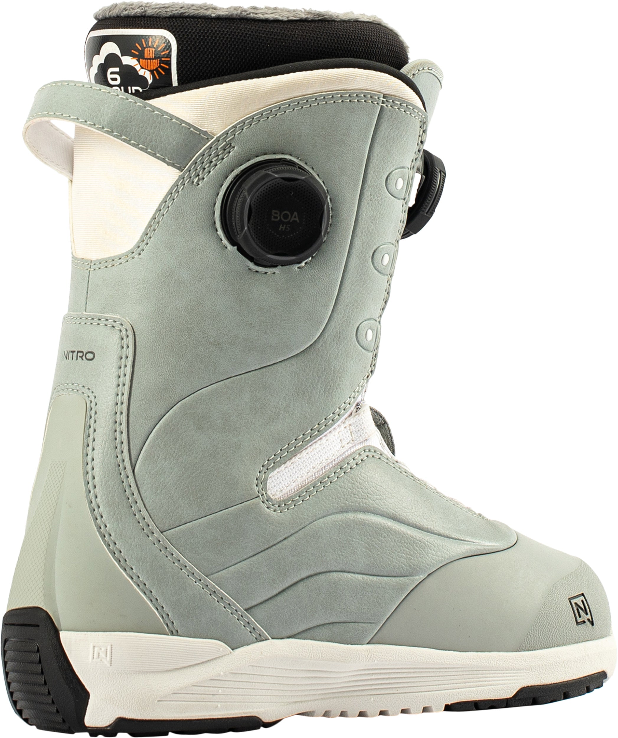 Nitro Crown Boa Women's Snowboard Boots 2027 | Light Grey