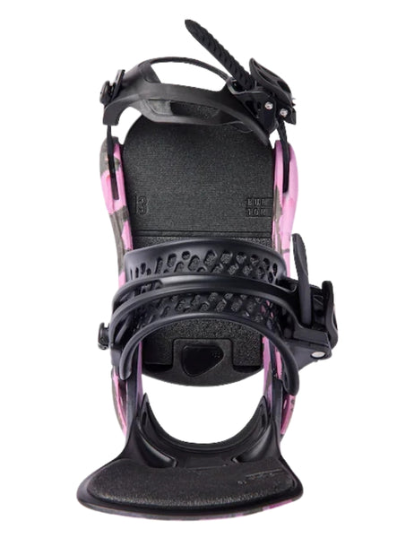 Burton Women's Lexa X Snowboard Binding 2025 | Grey/ Pink