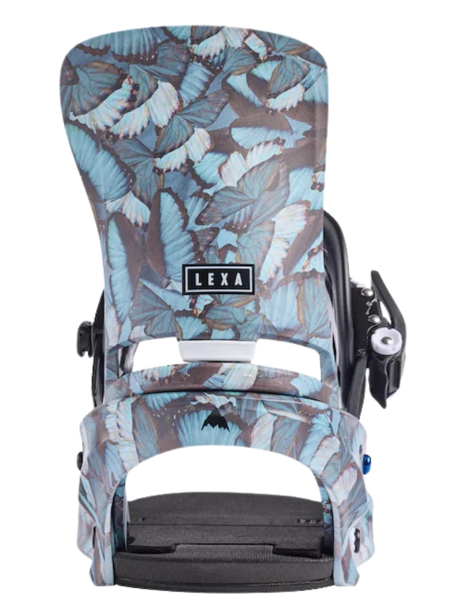 Burton Women's Lexa Snowboard Binding 2025 | Blue Butterflies