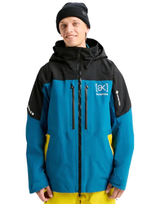 Burton [ak] Swash GORE-TEX Men's Jacket 2026 | True Black / Blue Teal / Atomic Yellow