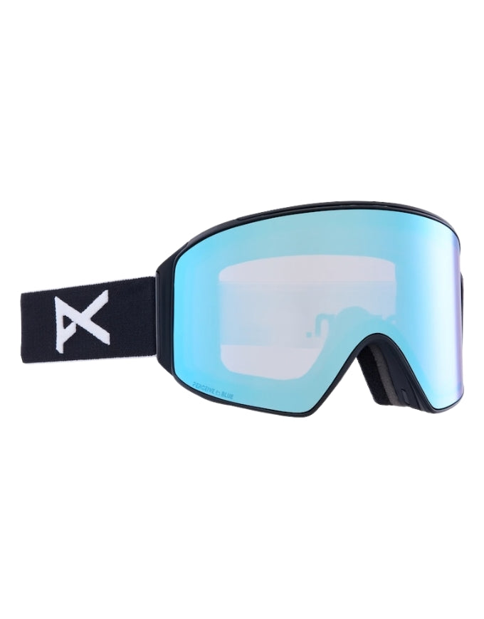 Anon M4 Cylindrical Goggle Low Bridge 2026 | Black / Perceive Variable Blue