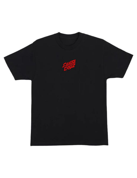 Santa Cruz X Stranger Things Screaming Lights Tee | Black