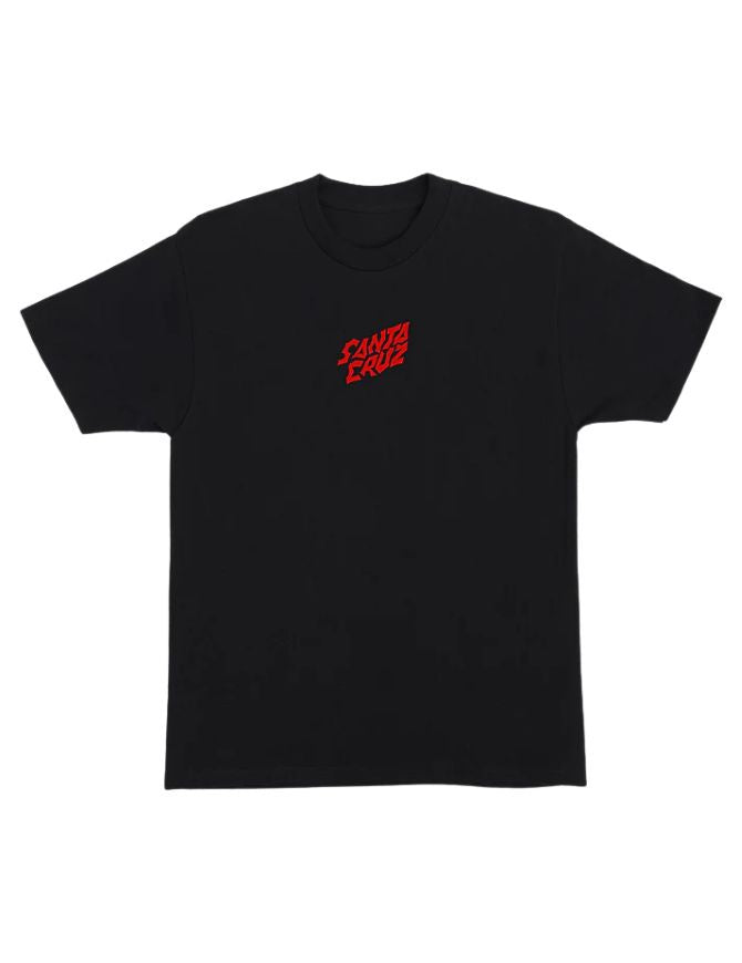Santa Cruz X Stranger Things Screaming Lights Tee | Black