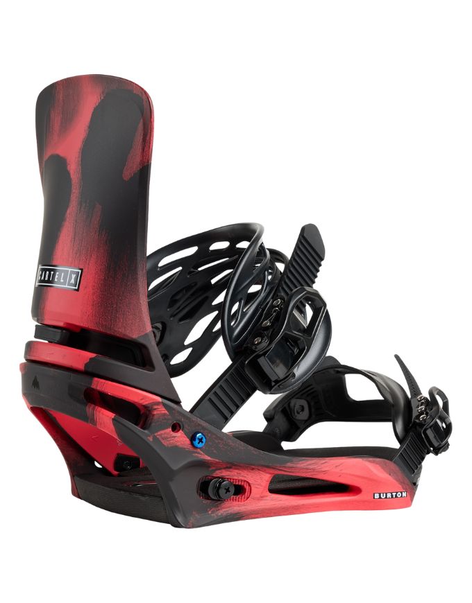 Burton Men's Cartel X Snowboard Binding 2026 | Black/Red