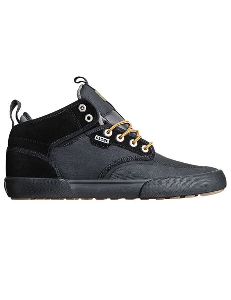 Globe Motley Mid Shoe | Black/Gunmetal/Trek