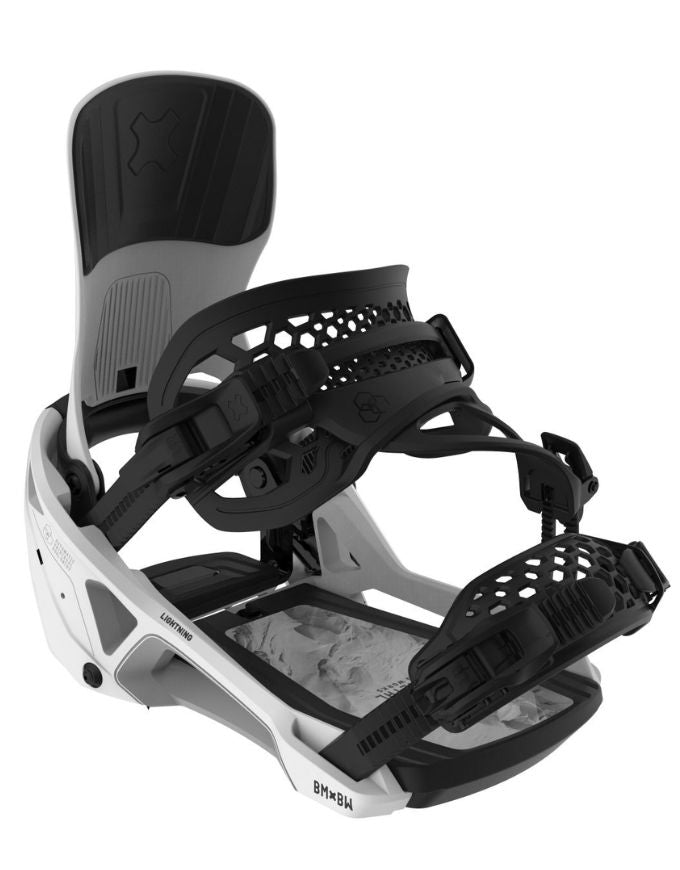 Bent Metal Lightning Supermatic Men's Snowboard Binding 2026 | White
