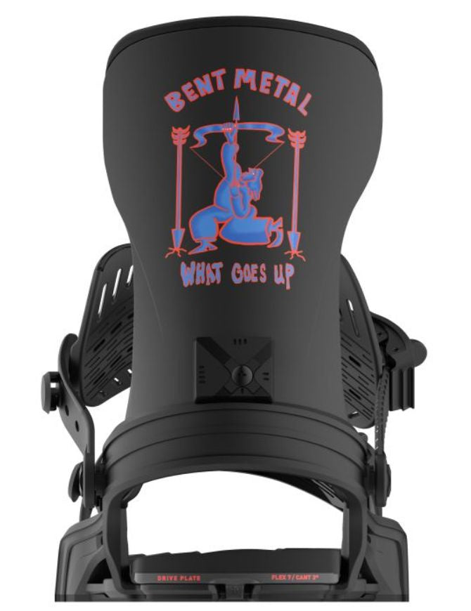 Bent Metal Axtion Men's Snowboard Binding 2026 | Black/Blue/Red