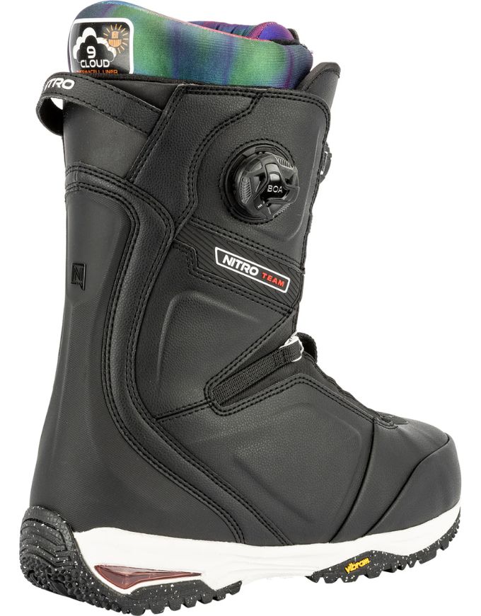 Nitro Team Boa Men's Snowboard Boots 2026 | Black-Tie Dye