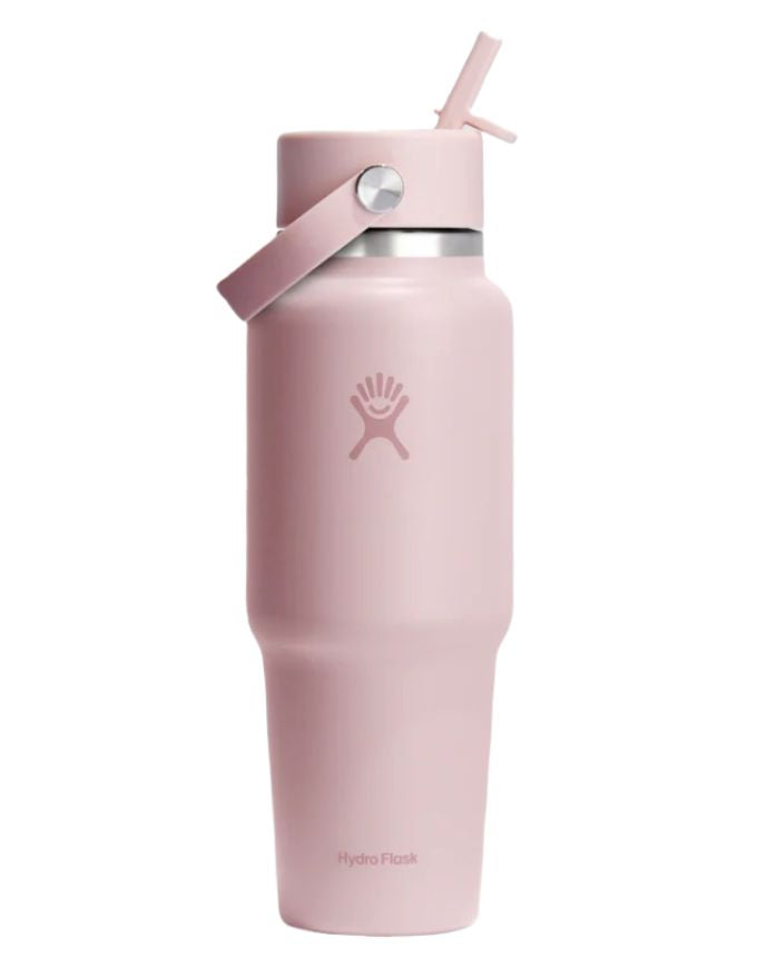 Hydro Flask 32oz Wide Flex Straw Travel | Trillium Pink