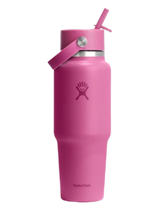 Hydro Flask 32oz Wide Flex Straw Travel | Reef Pink