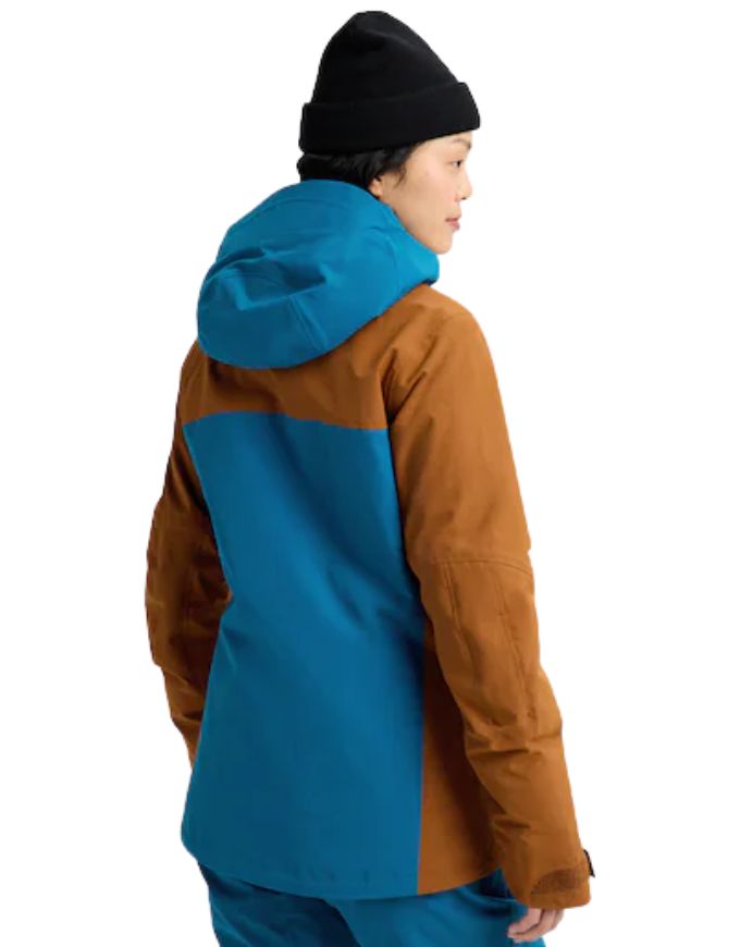 Womens Burton [ak] GORE-TEX Embark 2L Jacket 2026 | Blue Teal / Chestnut Brown