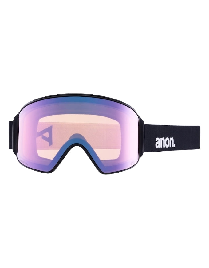 Anon M4 Cylindrical Goggle Low Bridge 2026 | Black / Perceive Variable Blue