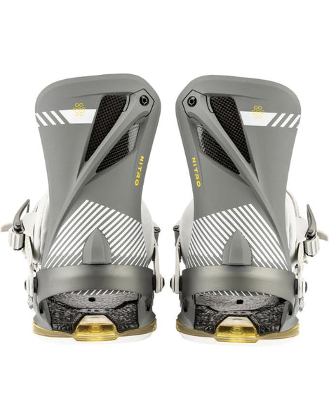 Nitro Phantom + Mens Snowboard Bindings 2026 | Tech Grey