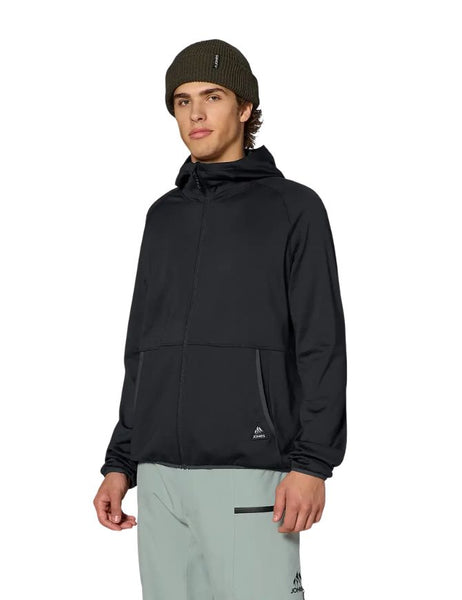 Jones Flagship Grid Fleece Hooded Jacket 2027 | Stealth Black