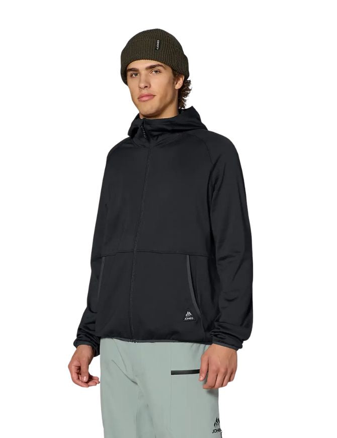 Jones Flagship Grid Fleece Hooded Jacket 2027 | Stealth Black