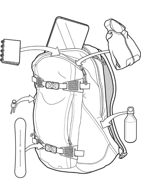 Burton Day Hiker 22L Pack 2026 | Soft Sage