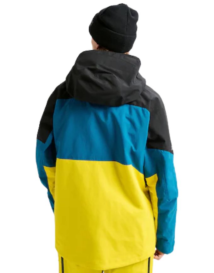 Burton [ak] Swash GORE-TEX Men's Jacket 2026 | True Black / Blue Teal / Atomic Yellow