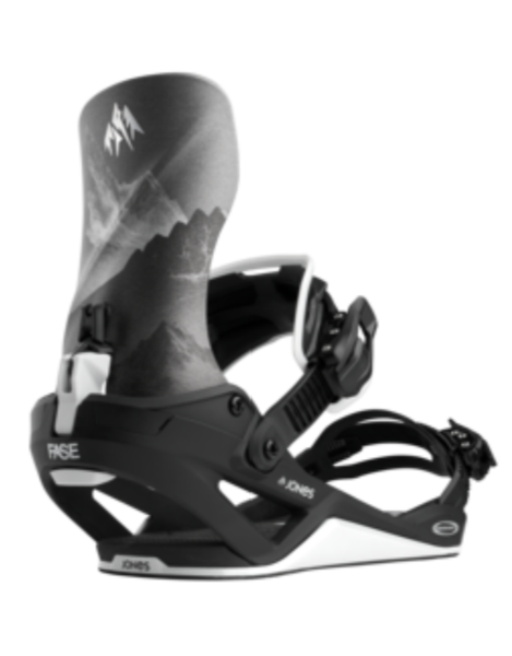 Jones Mercury FASE Snowboard Binding 2027  | MTN Black/Silver