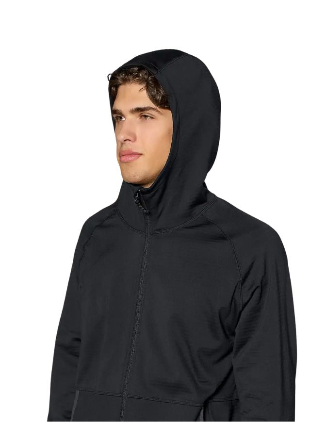 Jones Flagship Grid Fleece Hooded Jacket 2027 | Stealth Black