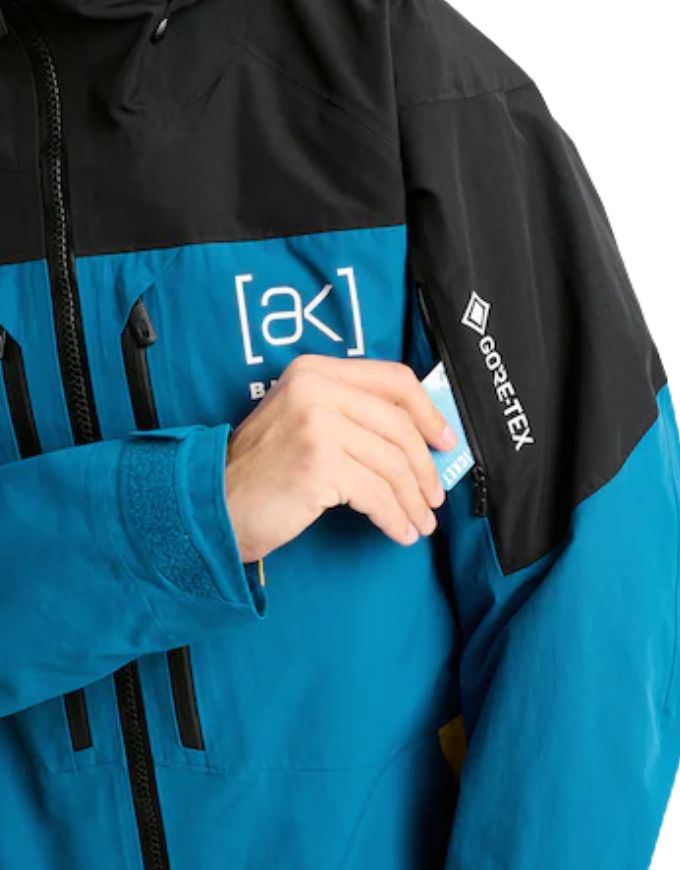 Burton [ak] Swash GORE-TEX Men's Jacket 2026 | True Black / Blue Teal / Atomic Yellow