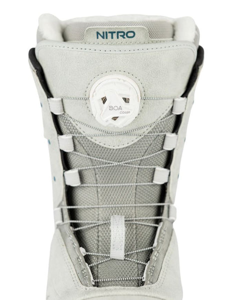 Nitro Crown Boa Women's Snowboard Boots 2026 | Light Grey