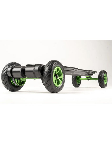 Evolve Diablo Carbon Green Mainframe Electric Skateboard | All-Terrain