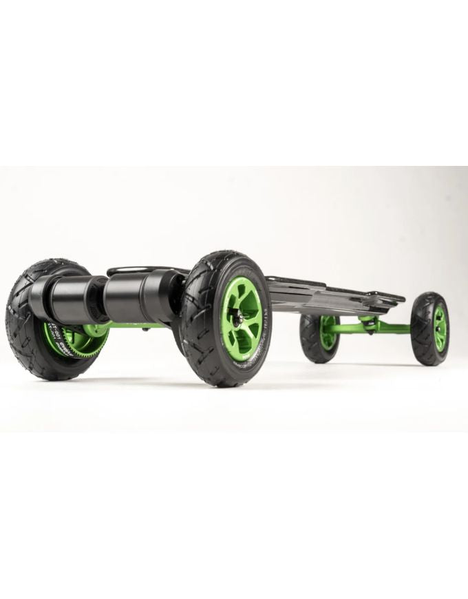 Evolve Diablo Carbon Green Mainframe Electric Skateboard | All-Terrain