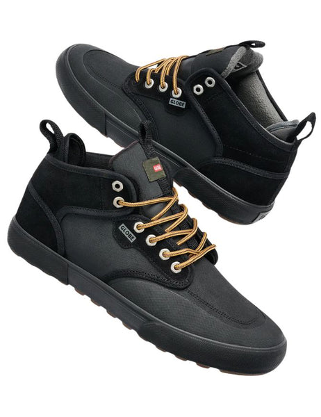 Globe Motley Mid Shoe | Black/Gunmetal/Trek