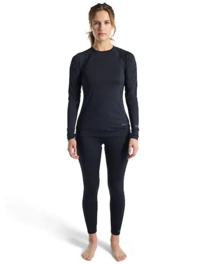 Burton Womens Lightweight X Base Layer Crew 2026 | True Black