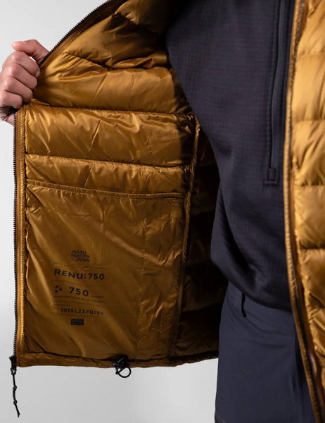 Jones Men's Re-Up Down Recycled Hoodie 2025 | Sierra Brown