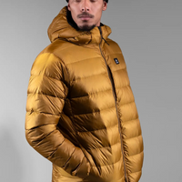 Jones Men's Re-Up Down Recycled Hoodie 2025 | Sierra Brown