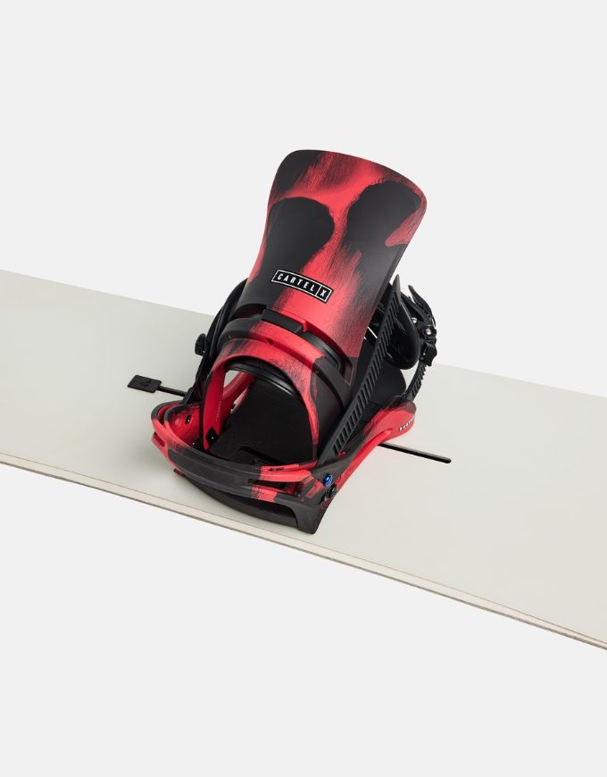 Burton Men's Cartel X Snowboard Binding 2026 | Black/Red