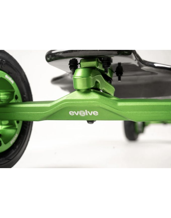 Evolve Diablo Carbon Green Mainframe Electric Skateboard | All-Terrain