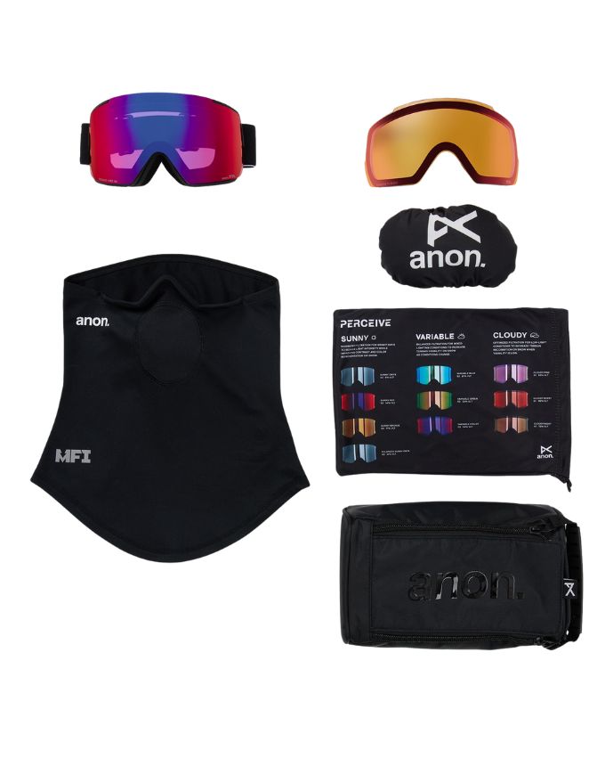 Anon M5 Goggle 2026 | Black / Perceive Sun Red