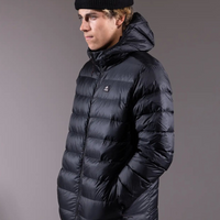 Jones Men's Re-Up Down Recycled Hoodie 2025 | Stealth Black