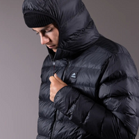 Jones Men's Re-Up Down Recycled Hoodie 2025 | Stealth Black