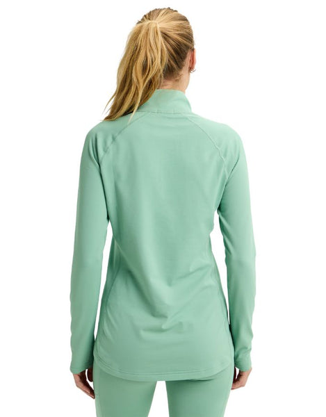 Burton Women's Heavyweight Quarter Zip 2026 | Soft Sage