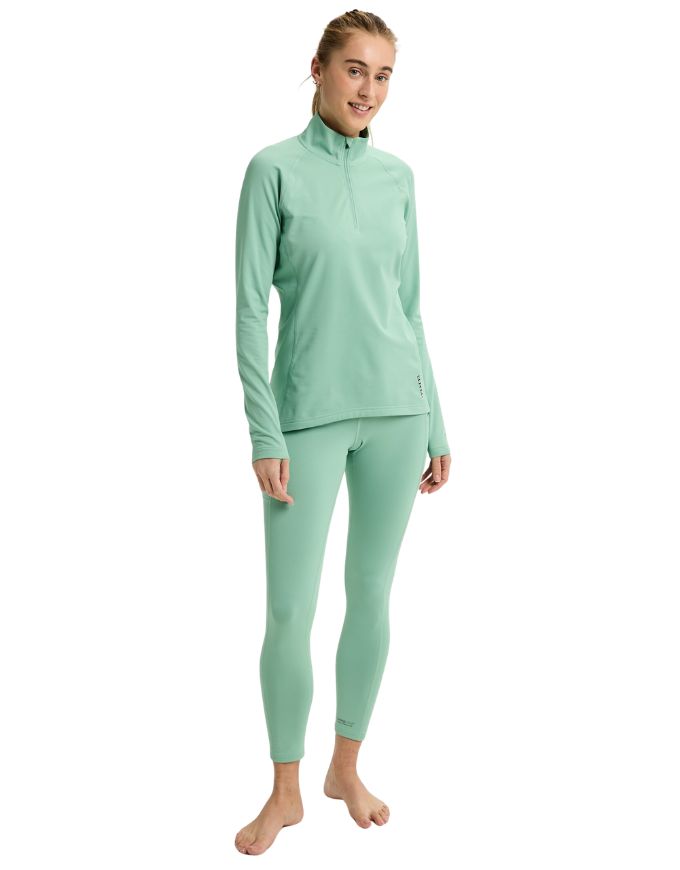 Burton Women's Heavyweight Quarter Zip 2026 | Soft Sage