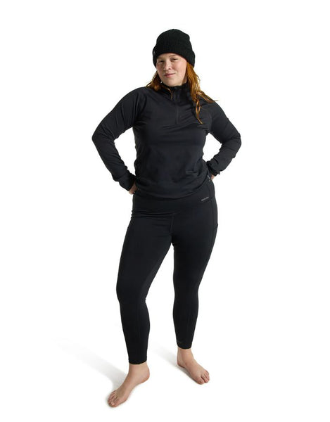 Burton Women's Heavyweight X Base Layer Pant 2026| True Black