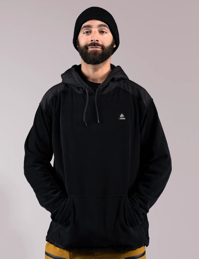 Jones Recycled Men's Fleece Hoodie 2025 |  Stealth Black