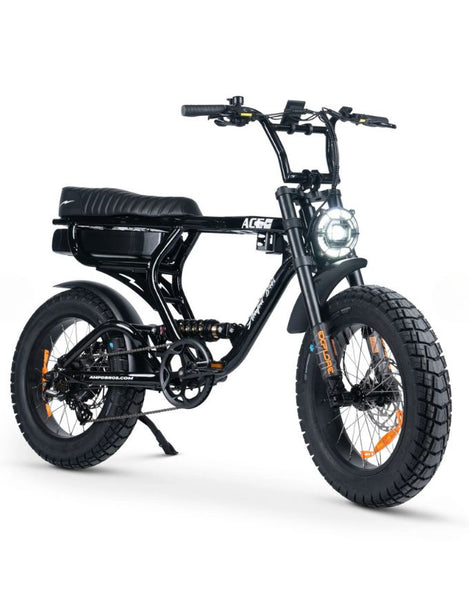Amp'd Bros Ace X Pro Dual electric bike black – Twelve Board Store